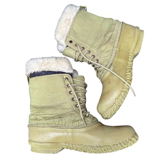 Sorel Geneva Duck Snow Boots Olive Green Size 9 - Picture 5 of 12